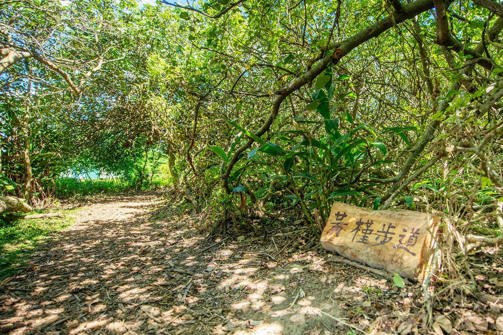 「潮音海觀景步道」設置包括觀景平台、休憩座椅、木質廣場、漂流木入口意象等設施(圖片來源：桃園市政府)