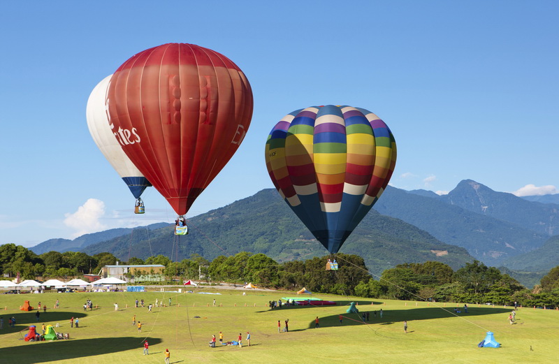 圖 / 鹿野高台熱氣球嘉年華會繽紛熱鬧