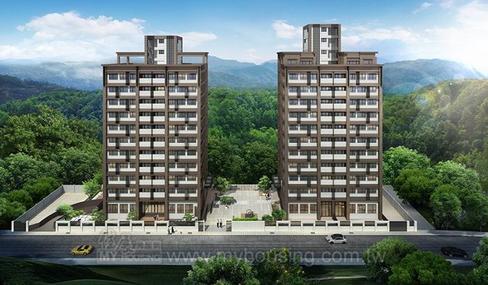 座落三峽市心的【文傑雙綻】名品級規劃吸引區域首購、換屋需求的民眾紛紛前來詢問賞屋。(外觀3D示意圖)。