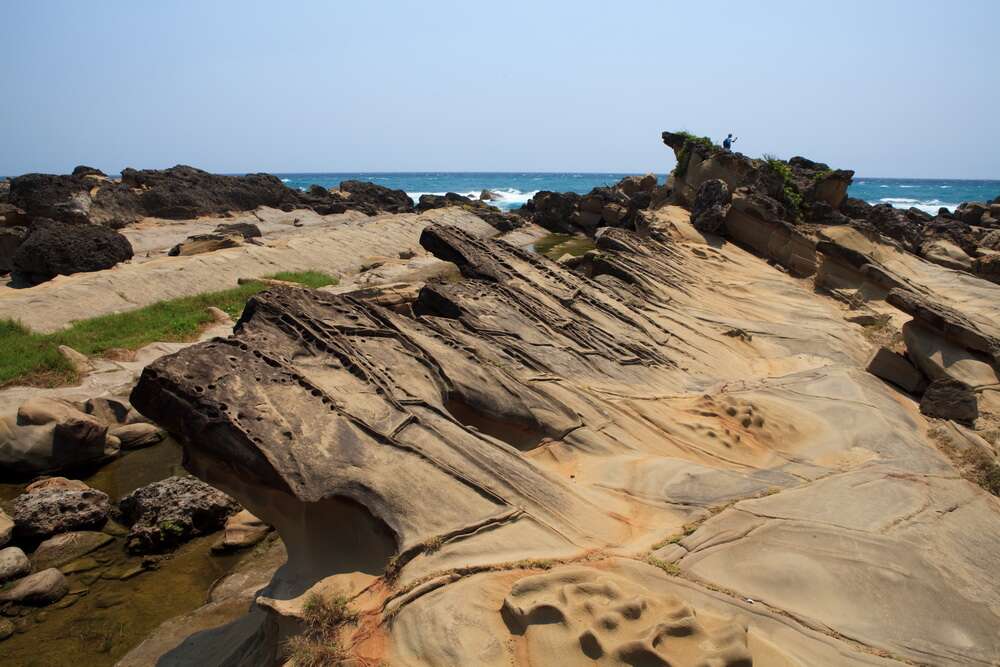 小野柳壯觀的礁石(圖片來源：東部海岸國家風景區) 