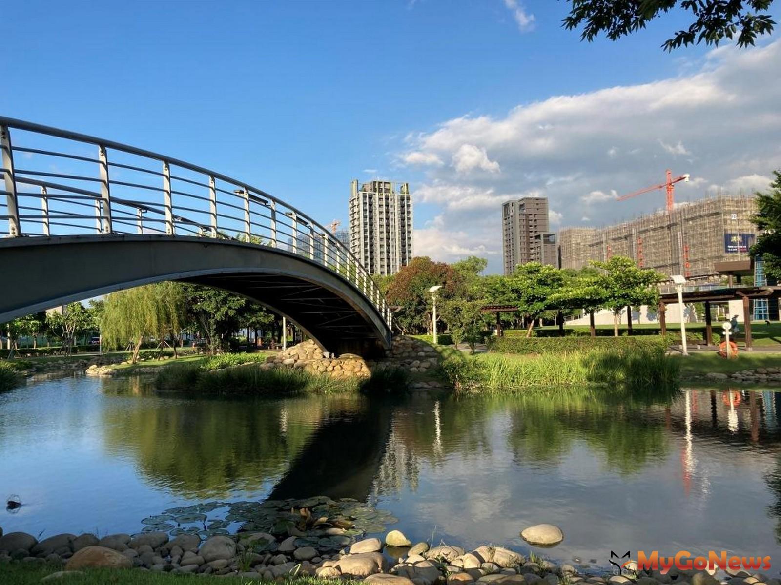 ▲桃園禾風公園為親水公園，疫情讓週邊的養生樂活宅更搶手(圖：信義房屋)
