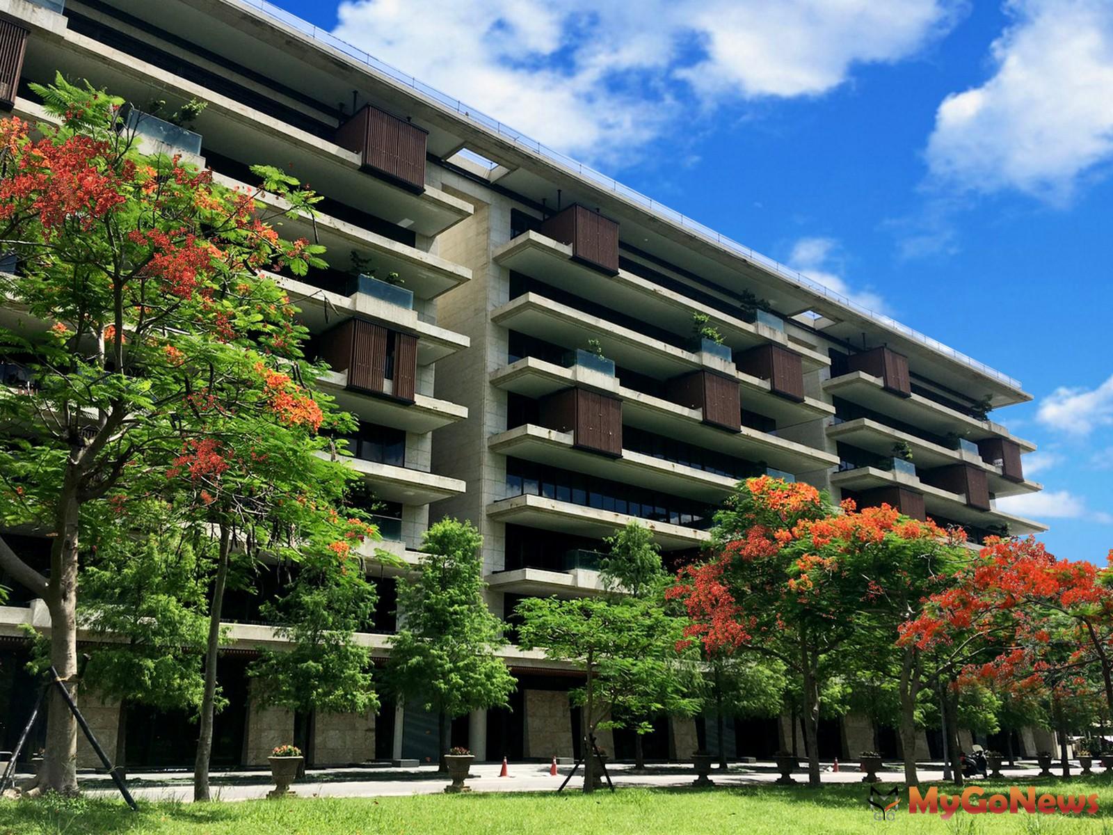 ▲桃園，台中，新北三都會區包辦廠辦及建物轉移件數前三名，圖為鄉林建設「士林官邸」商辦建築外觀(圖：鄉林不動產研究室)