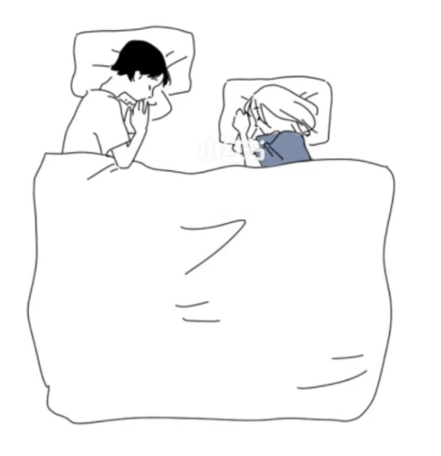 採取這種睡姿，說明兩個人的關係很可能不是平等的