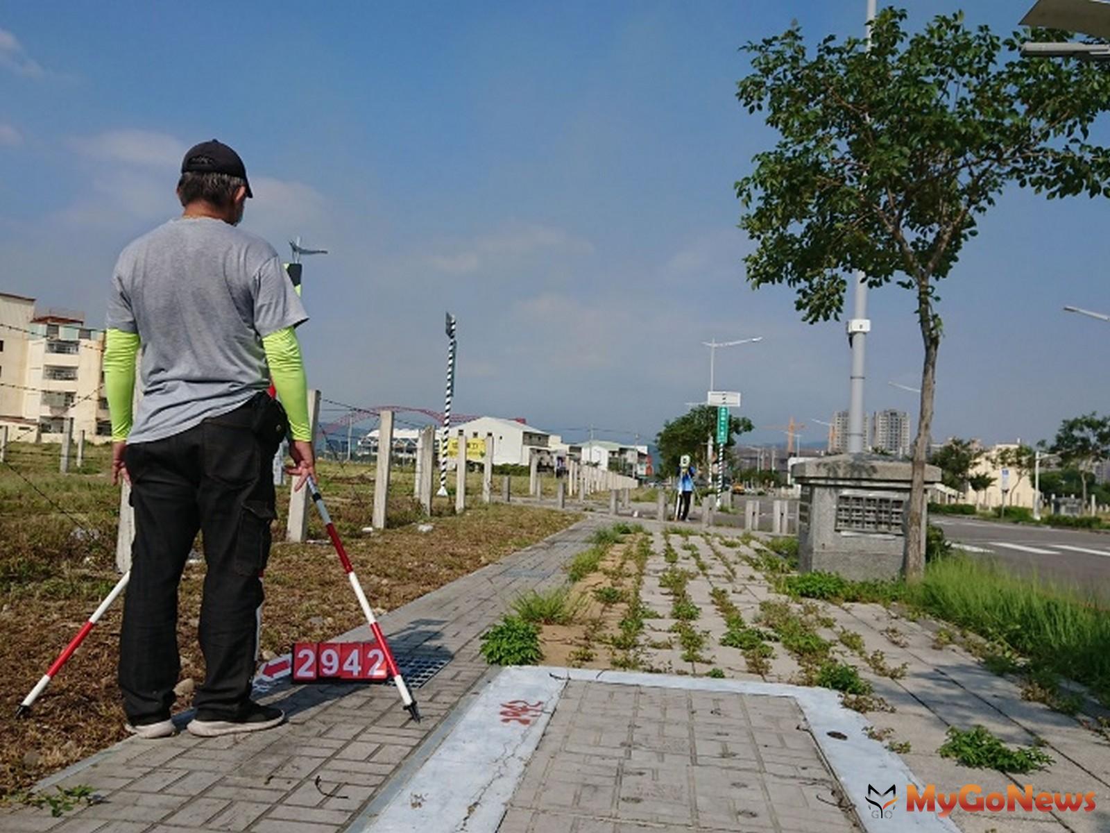 ▲14期重劃區陸續埋設界標 中市地政局籲所有權人妥善維護(圖：台中市政府)