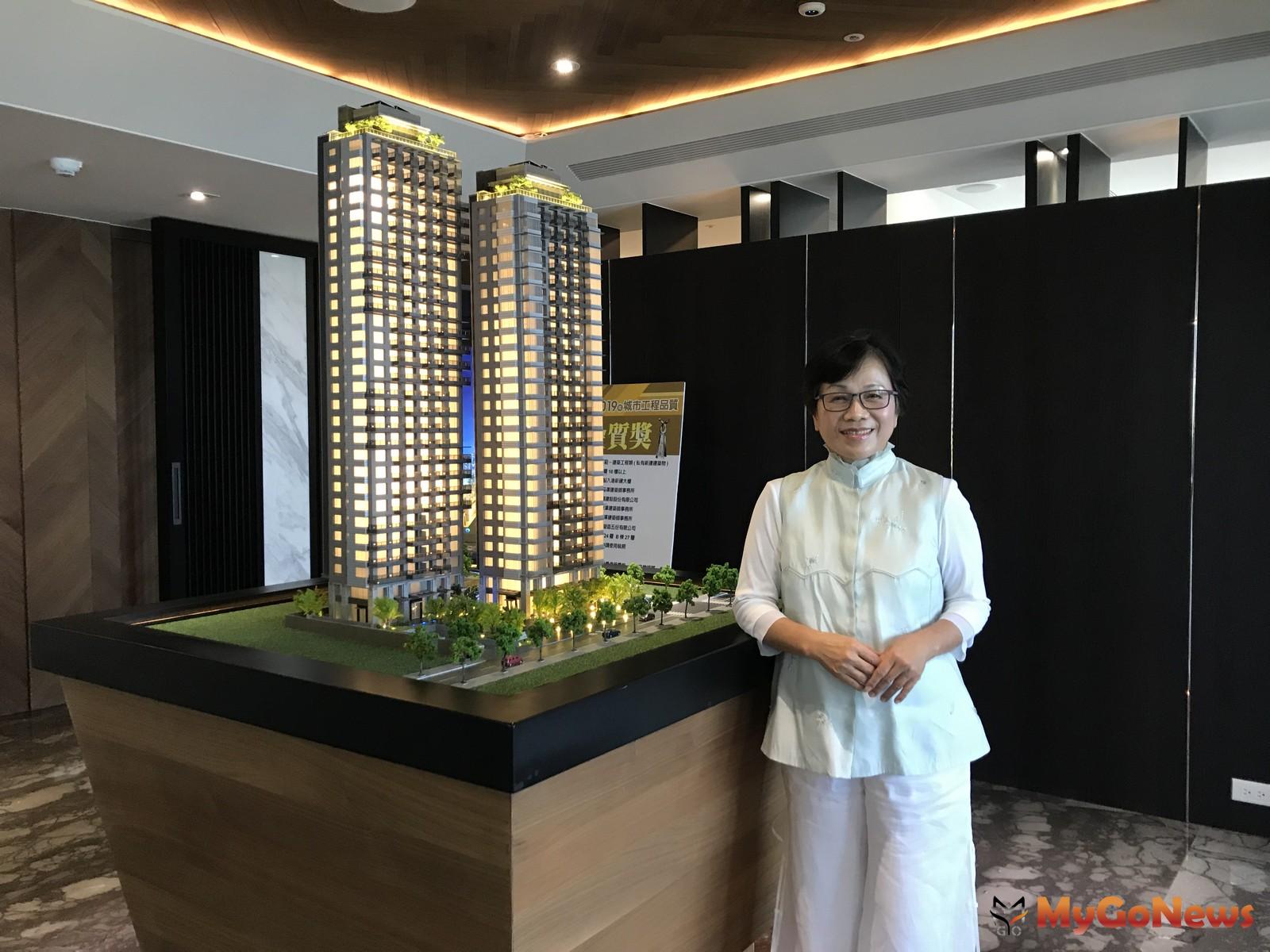▲高永建設總經理徐淑美表示,「大船入港」在世界美麗灣區中,提供永恆海闊視野的高端居家饗宴。