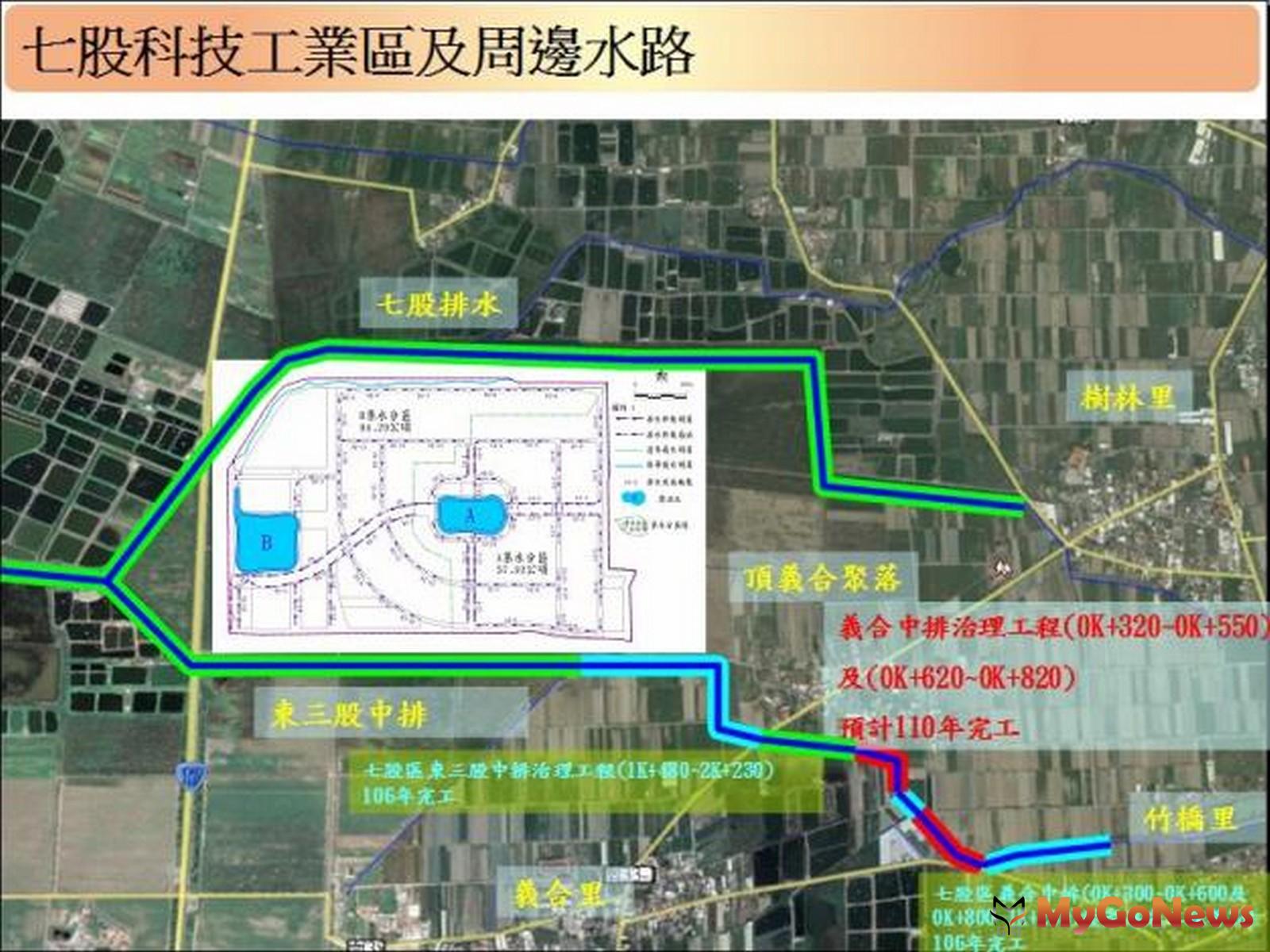 ▲為利推動七股科技工業區開發，義合排水將投入3,350萬元預算配合整治(圖：台南市政府)