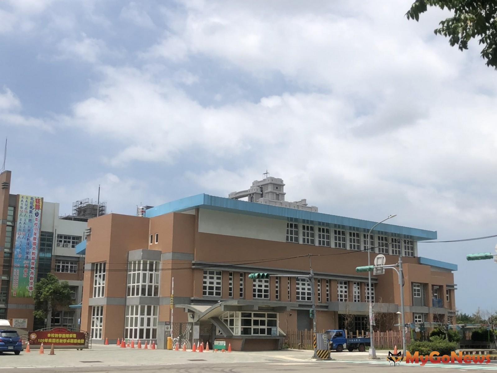 ▲市長鄭文燦視察「桃園市立青埔國民中學增建活動中心工程」竣工視察(圖：桃園市政府)