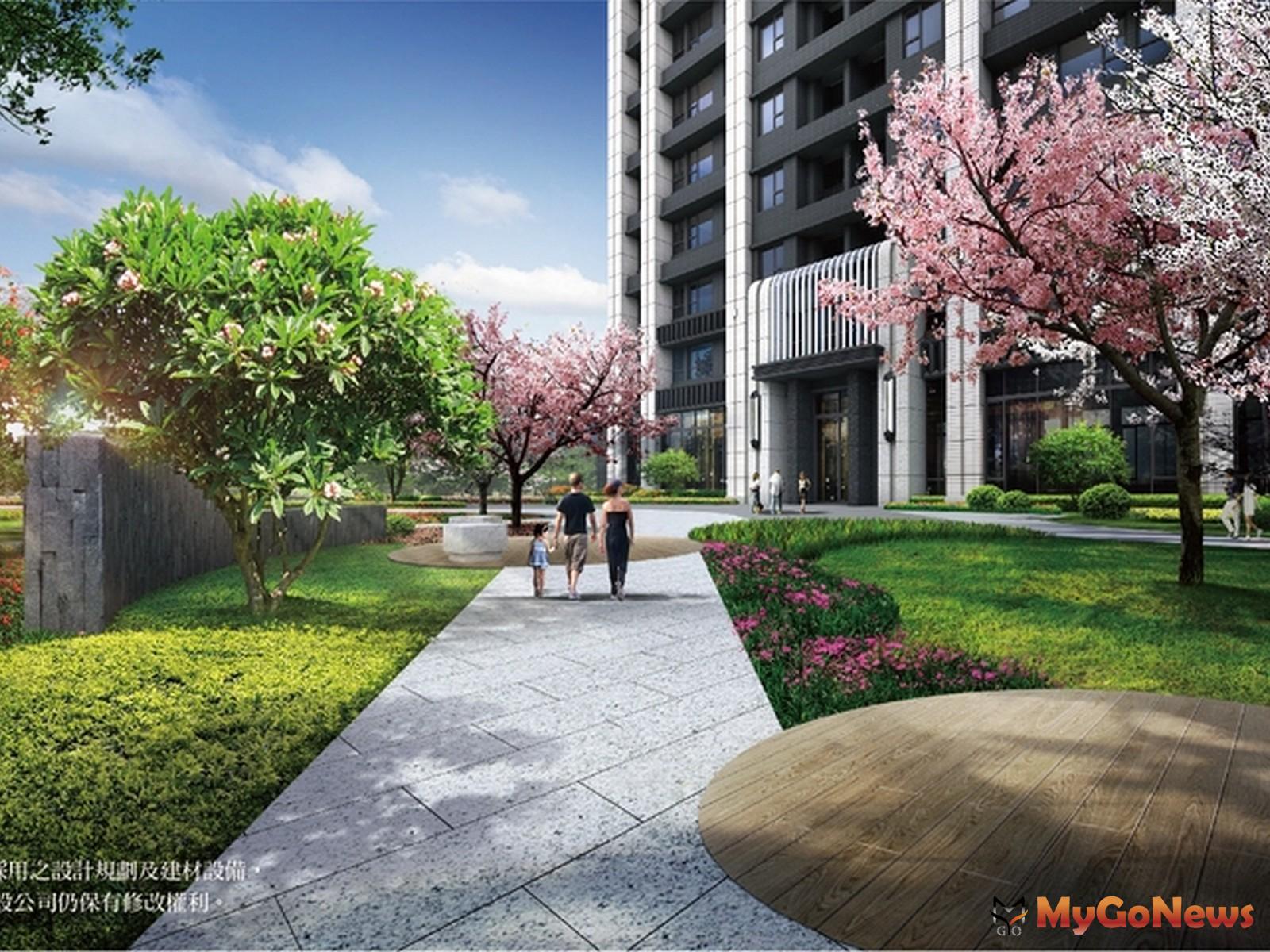 ▲「聯上大喜」低建蔽率的規劃也留設出330坪前庭、250坪後院，打造生態花園(圖：業者提供)。