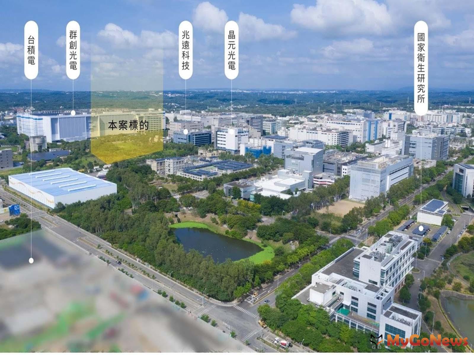 ▲「護國神山」台積電竹南廠基地旁 釋出萬坪所有權工業地標售(圖：高力國際)