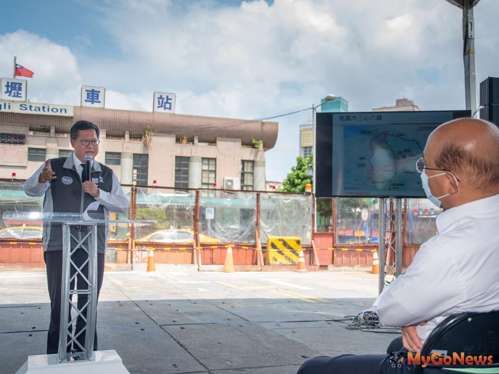 ▲桃園鐵路地下化地方負擔25％經費，感謝中央支持打造軌道運輸新時代(圖：桃園市政府)