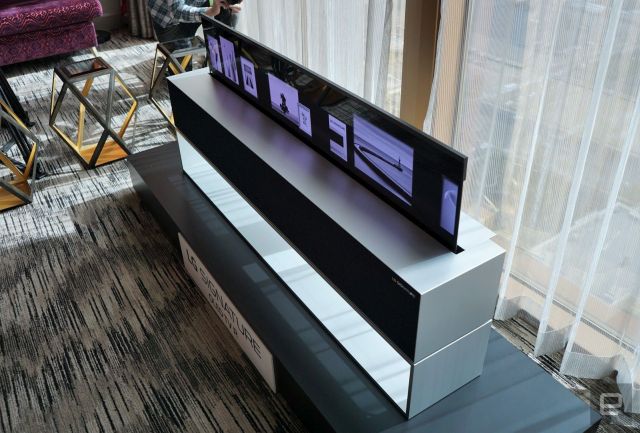 LG Signature R rollable OLED TV