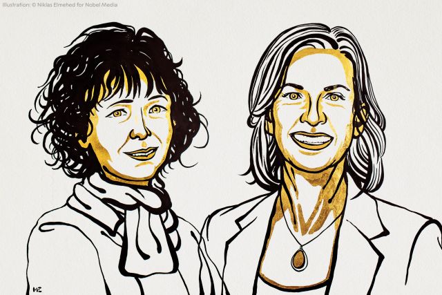 Emmanuelle Charpentier and Jennifer Doudna