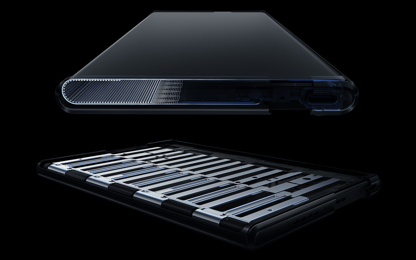 Oppo X 2021's Warp Track and 2-in-1 Plate.