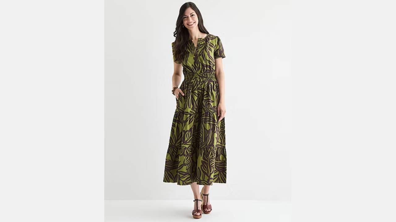 jcpenney green floral dress Green Floral Dresses - Women