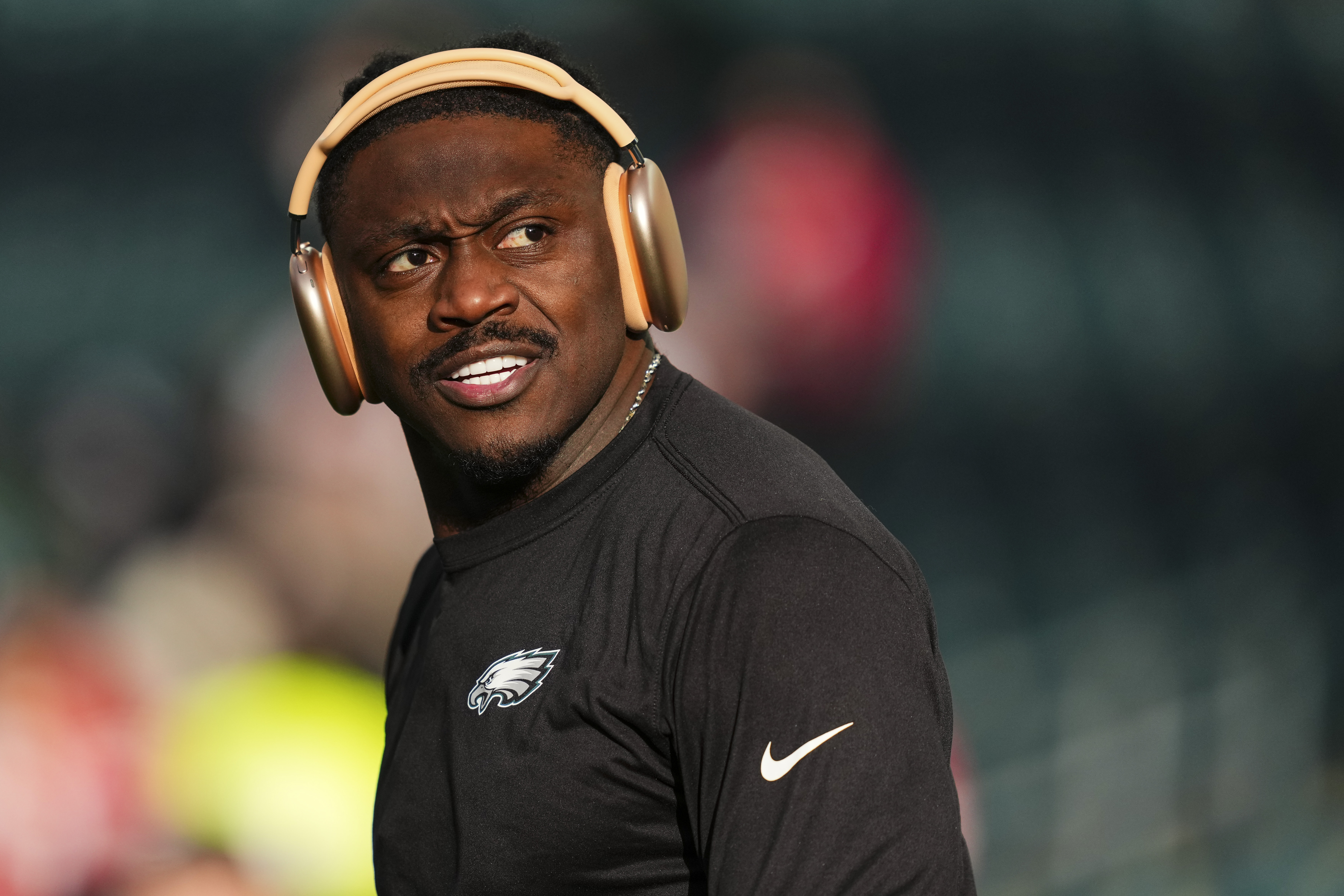 A.J. Brown is moving onto his third NFL team after a trade to the Patriots. (Photo by Cooper Neill/Getty Images)
