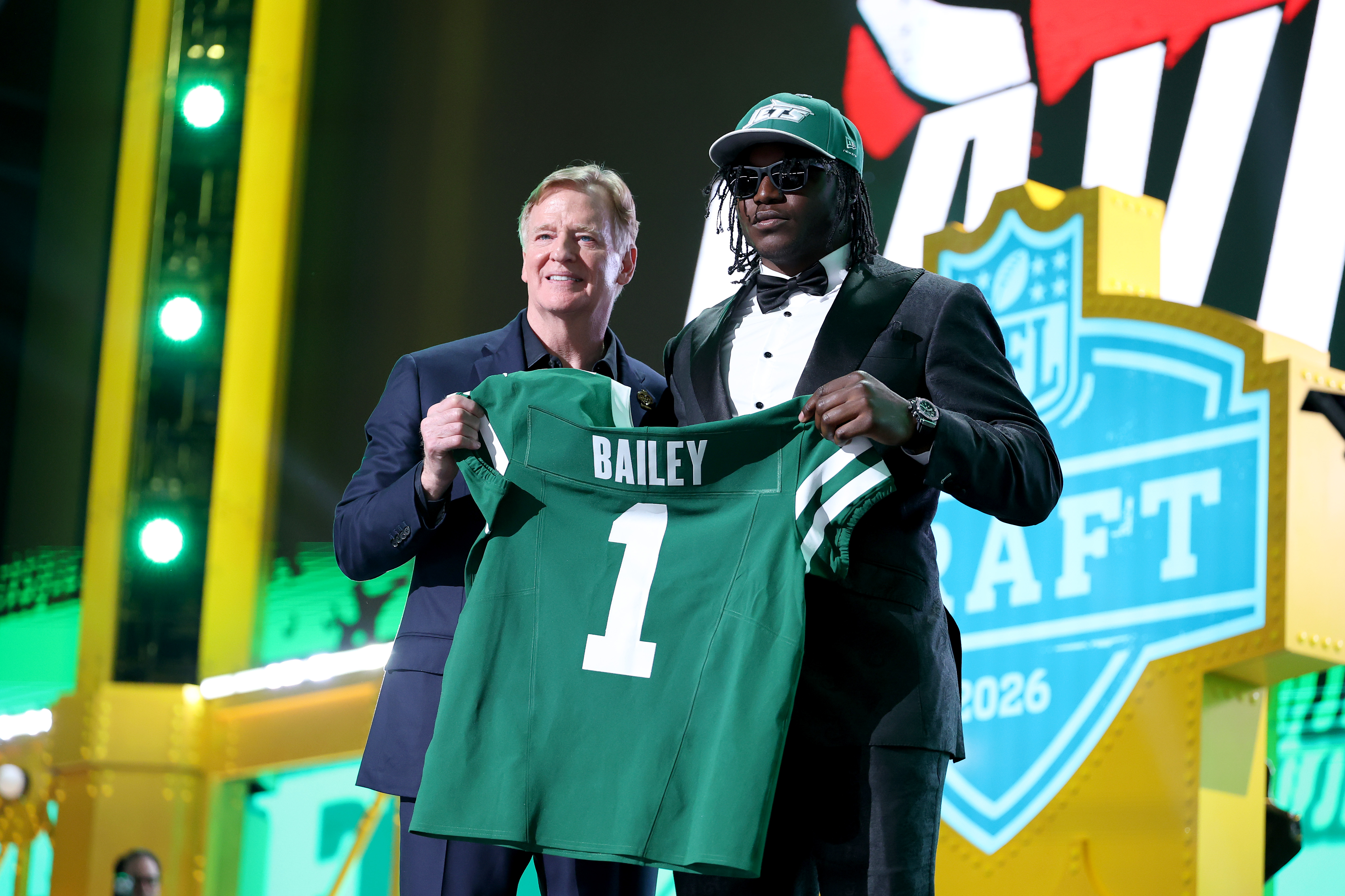 David Bailey of Texas Tech was selected by the Jets with the second pick of the NFL Draft. (Photo by Emilee Chinn/Getty Images)